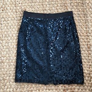 Blue Sequin Skirt Antonio Melani